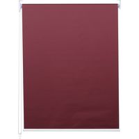 Store à enrouleur pour fenêtres, HHG-367, avec chaîne, avec perçage, isolation, opaque, 120 x 160, bordeaux