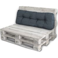 Palettenkissen Palettenauflagen Sitzkissen Rückenlehne Kissen Palette Polster Sofa Couch Dunkelgrau - Rückenteil