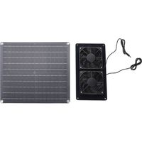 Ventilateur d'extraction de panneau solaire 20W 18V, évent photovoltaïque pour hangar, poulailler, maison pour chien, serre