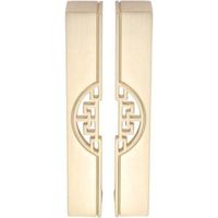 Set of 2 golden furniture handles, 128 mm center-to-center, vintage style for bedroom, kitchen, wardrobe, and dresser cabinets