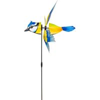 Gartendekoration hq-invento breezy wings blue tit animiert UV-beständig