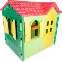 Little Tikes Villetta Giocattolo Da Giardino. Completa Di Quattro Finestre Con Persiane Apribili E Porta Ad Arco. Dispone Di Lavandino, Piano Cottura E Telefono Finto - 9000441