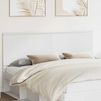 Tête de lit avec tête de lit Blanc 180 cm Bois d'ingénierie vidaXL
