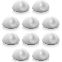 10x Cable Clips Cable Management Cable Fixing Cable Organizer for Cables up to 8mm Cable Clips Cable Fixing Cable Management White