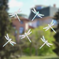 Dragonfly Anti Collision Window Clings Glass Alert Prism Decals Prevent Birds Strikes