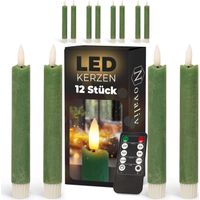 12x Novaliv LED-Kerze Echtwachskerzen