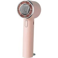 Ventilateur portable Turbo Ice avec crochet, mini ventilateur froid USB rose