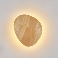 Lampada da parete a LED in legno, delicata sulla vista, moderna luce da interno, ideale per soggiorno, camera da letto, sala da pranzo, corridoio, scale, illuminazione decorativa da parete, 12W.