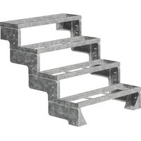 Dolle Außentreppe Gardentop 72-88cm Geschosshöhe mit Einlegerahmen 80cm breit ohne Geländer