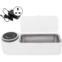 Nettoyeur ultrasonique MK188 blanc 220V AC, cuve de 650ml à haute fréquence, bain à ultrasons pour nettoyage précis, prise UK.