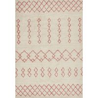 Teppich BUXAR Beige 140 x 200 cm Baumwolle