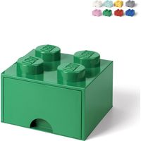 Lego® Behälterblock mit vier Schubladen, grün