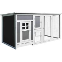 Pollaio easycomfort grau 4 Hühner 160 x 75 x 80 cm