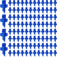 SHINING HOUSE100 Pièces Micro Buse D'arrosage de Jardin, 90 Degrés Micro Jardin Pelouse Eau Brumisateur Buse, Mini Jardin D'irrigation Buse de Pulvérisation Arroseur Système D'irrigation,1.22.1cm(bleu