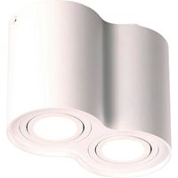Faretto soffitto bianco BASIC ROUND doppio 2xGU10 Maxlight