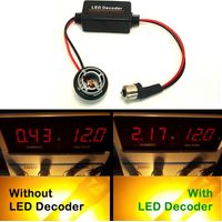 LED-Beleuchtungsfehlerdecoder 1156/BA15S/BAY18D, Blinkerfehlerkompensator, Flachsockel