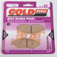 Plaquette de frein Gold Fren pour Moto Honda 200 MTX 1985 AVG /