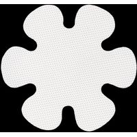 20PCS Flower Shape Non-Slip Safety Shower Treads PEVA Non Slip Stickers for Tubs Bath Diameter10cm(White)