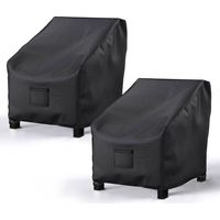 Waterproof chair covers for furniture - 73 x 78 x 97 cm - Black - UV-resistant