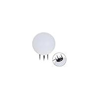 Palline de bonina nail light ip65 1xe27 h.37xd.30cm white