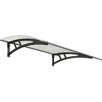 Patio Cover Calisto Door Awning Canopy 1350 Twinwall - Polycarbonate - L136 x W95 x H24.5 cm - Grey