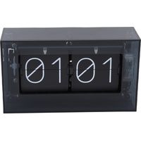 Horloge rabattable rétro, 24 heures, alimentée par batterie, mécanique, Vintage, pour la décoration de bureau familial, noire