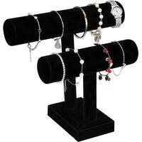 Velvet Jewellery Velvet Bracelet Stand Jewellery Holder Watch Holder Bracelet Chains Stand Bangle Display Bar T Bar 2 Rolls