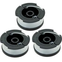 Bobine 0,065" pour coupe-bordures BLACK+DECKER (bobine de remplacement à alimentation automatique), compatible avec BLACK+DECKER AF-100, lot de 3