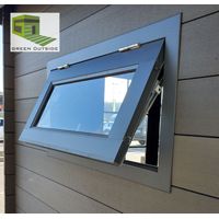 Green Outside – Fenêtre aluminium 90x50 cm – Ouverture réglable avec blocage – Apporte luminosité et ventilation pour abri jardin
