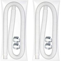 FENOPLASTICATubo flessibile universale per piscina – Tubo di ricambio per piscine fuori terra – 2 tubi flessibili per pompa filtro con 4 fascette metalliche (diametro: 32 mm, lunghezza: 1,5 m) (2 pezz