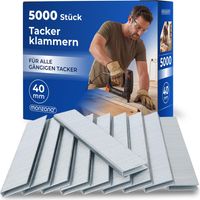MONZANA® Staples and Nails for Air Tacker 5000pcs 2-40mm Staples 15-50mm Nails 40, Klammern (de)
