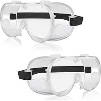 2PCS Schutzbrillenmaske, Schutzbrille, PC + Kunststoffmaterial, Spritzschutz und Sandschutz, für Dekoration, Labore, Pharmaindustrie