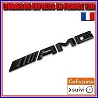 Logo de coffre hayon AMG Mercedes Noir Mat