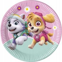 Platos de fiesta de Paw Patrol Skye Everest de 23 cm, 8 unidades.