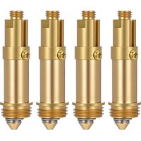 4 Pcs Basin Pop Up Sink Plug Replacement Click Clack Plug Replacement Pop Up Bath Plugs, Click Clack Push Spring Plugs for Most Sinks Basin Tub Drain Stopper