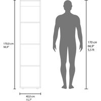 HOME DREAMS M4 - 1-DOOR WARDROBE CABINET (WHITE)