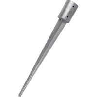Support de poteau en bois Ø 10 cm/90 cm Piquet rond en acier galvanisé Ancrages à enfoncer dans les bases de poteaux en bois