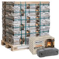 Rekord Braunkohlebriketts in Papierverpackung 10kg x 90 Paket