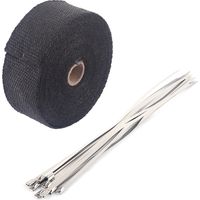 Jeffergarden Tuyau de descente de collecteur d'échappement thermique de 10 m avec tuyau de 10 attaches de cble