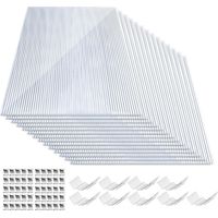 Randaco 28 placas de policarbonato alveolar 4 mm 121×60,5 cm con 100 clips, 20,5 m², resistentes UV, doble pared aislante, para invernadero