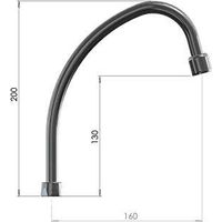 Waschtischarmatur Grandsire Modell Crosse Chrom 15 cm