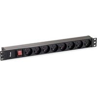 Multiprise rackable 19 1u 8 prises avec interrupteur