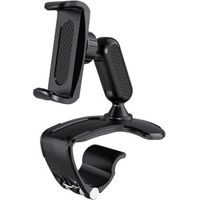 Support de téléphone de voiture, support de téléphone portable réglable pour tableau de bord et pare-brise, rotation universelle à 360 degrés, compatible avec les téléphones portables de 4,0 à 7,0 pou