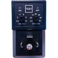 Programmateur arrosage électronique – Alimentation 230V – Filetage 1" – Pression nominale 3 bars – Temporisateur 0.5 à 10 sec ON, 0.5 à 45 min OFF – ELV