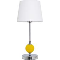 Sobremesa cromo bola mostaza 1xE27