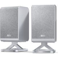 SHARP HT-SPR52021SL Paar de Wireless Rear Speakers 1.0.1 zum Anschluss an Ihre Bar de Q Sound für ein verbessertes Erlebnis, Surround Sound, Dolby Atmos und DTS:X, P. Maxima 200W, Grau