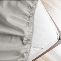 Lenzuolo letto sotto con angoli 100% puro cotone Made in Italy tinta unita Beige - 2 Piazze maxi
