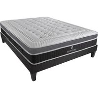 HYPSOM Ensemble ELEGANCE 160x200 cm Matelas Mémoire de forme + Sommier Bois