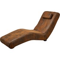 SPLEEN Poltrona - stoffa / marrone - stile Vintage 180x62x87