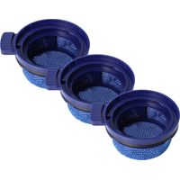 vhbw 3x Filtre compatible avec Samsung VS20C8524TB/WA, VS20C8524TB/UK, VS20C8524TB/TR, VS20C8524TB/SG aspirateur - filtre de sortie d'air, bleu